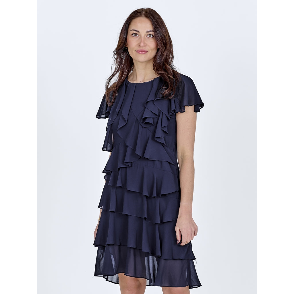 Nü Denmark Dot Kjole Navy Blå