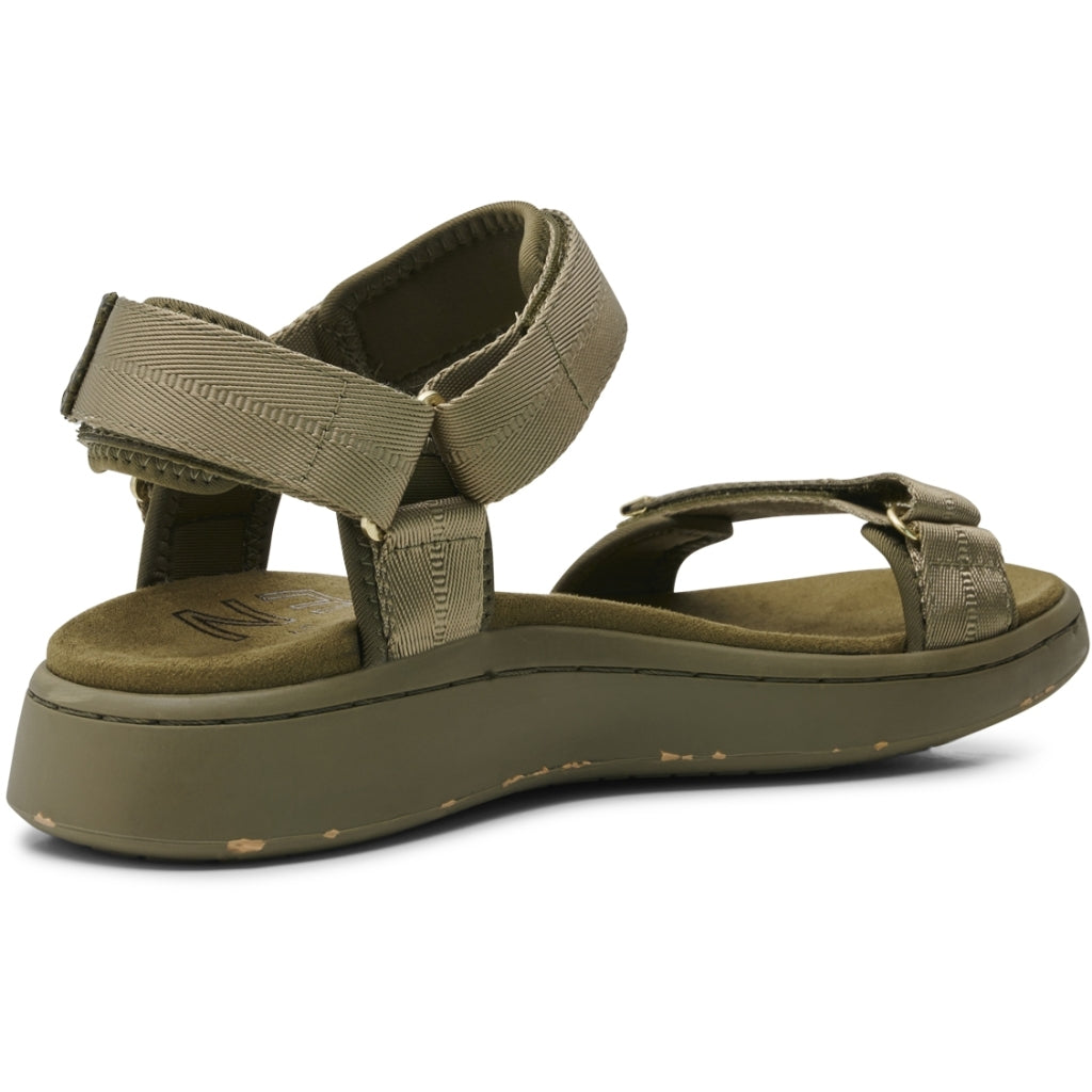 WODEN Line Sandal Dark Olive