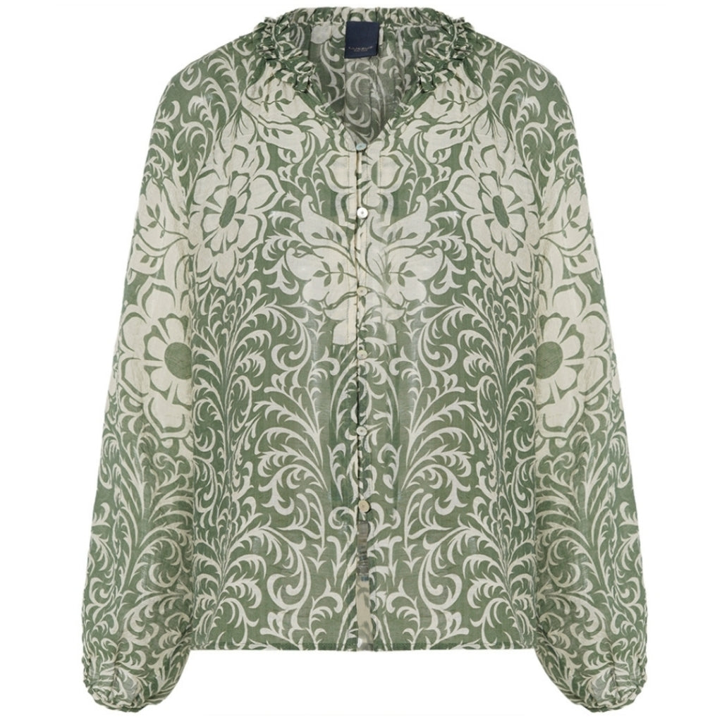 One Two Chalina Skjorte Bronze Grøn