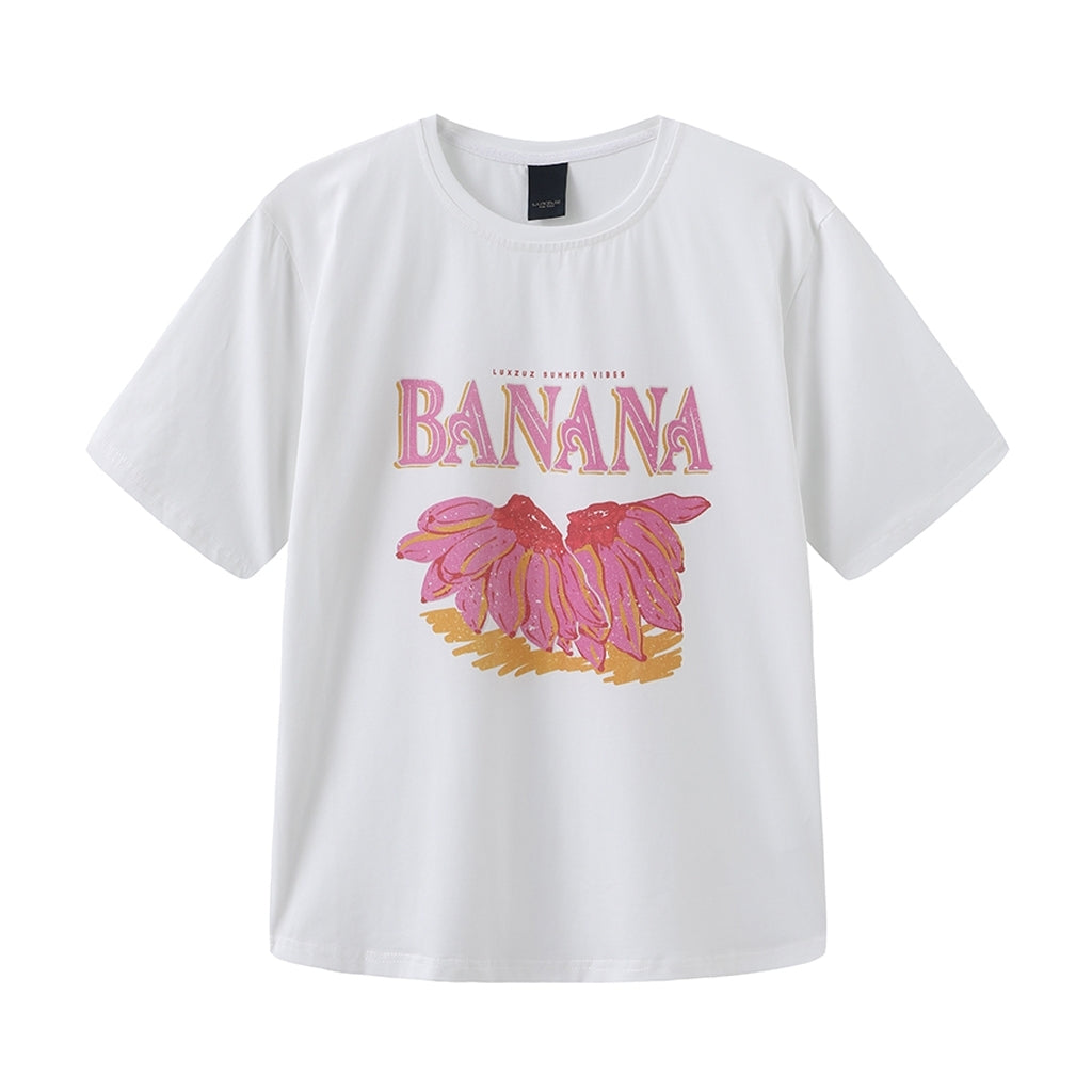 One Two Bana T Shirt Hvid
