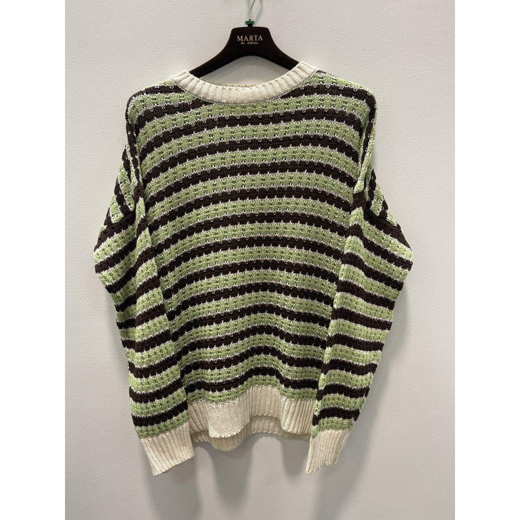 Marta Du Chateau Nivelle Strik Brun Grøn