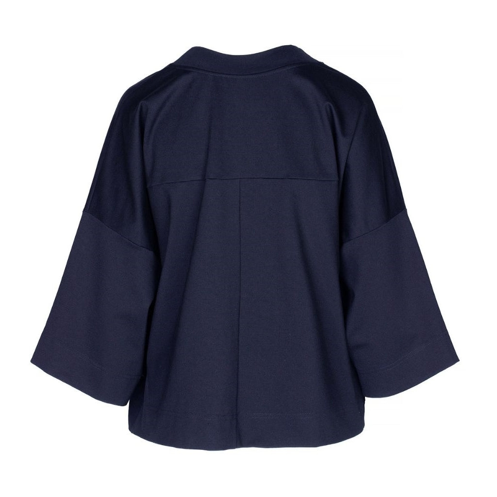 One Two Julie Sweatshirt Navy Blå