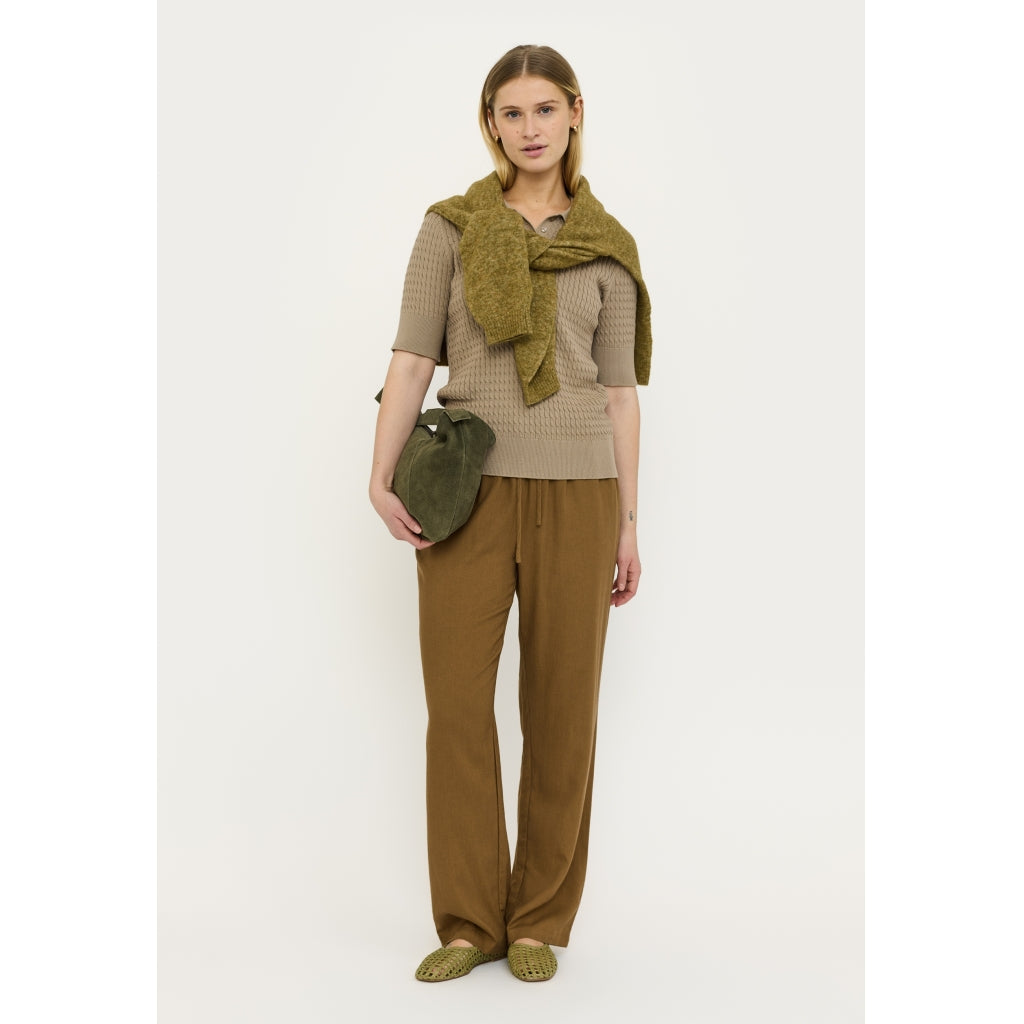 Soft Rebels Beth Polo Strik Greige Brun