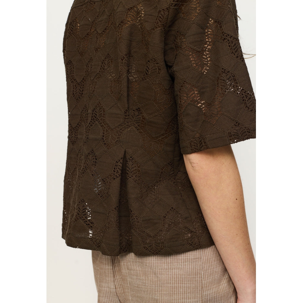 Soft Rebels Adalia Skjorte Slate Brun