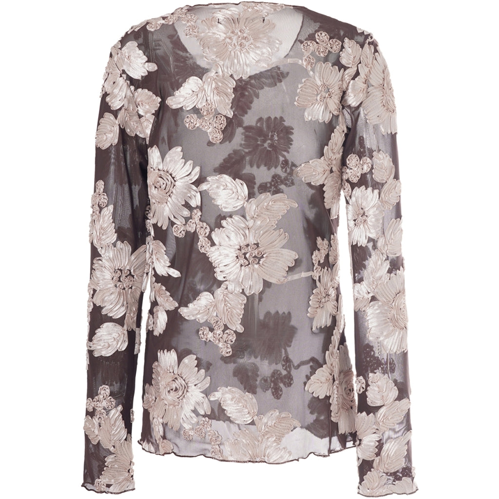 One Two Florana T-shirt Chocolate Plum Brun