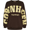 Marta Du Chateau Hibiscus Sweatshirt Brun Gul