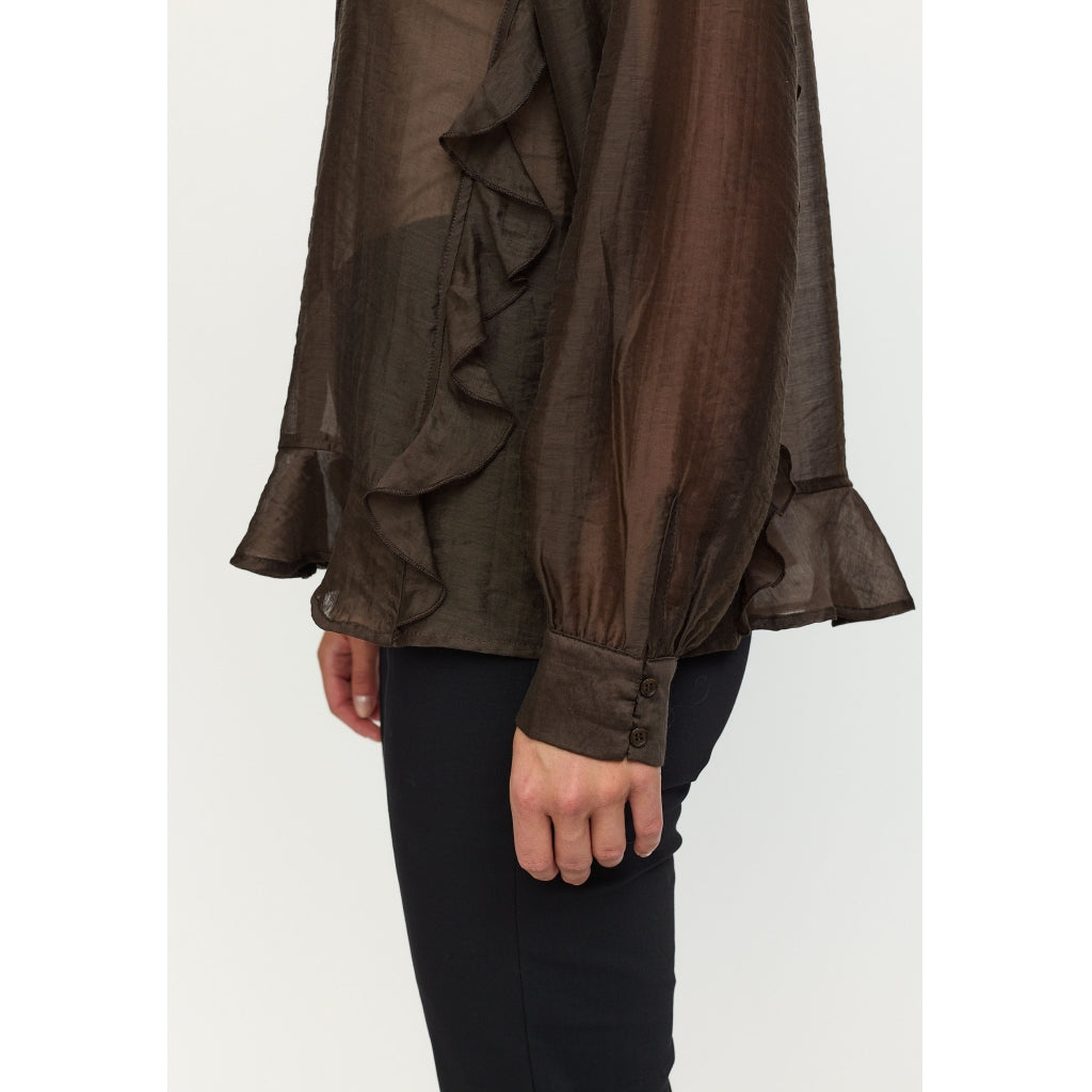 Soft Rebels Rachel Frill Skjorte Demitasse Brun
