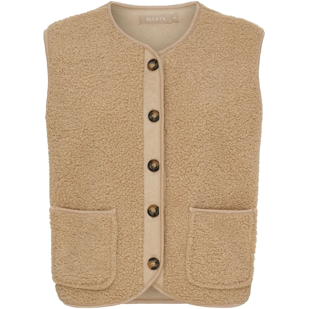Marta Du Chateau Emmie Vest Camel Brun