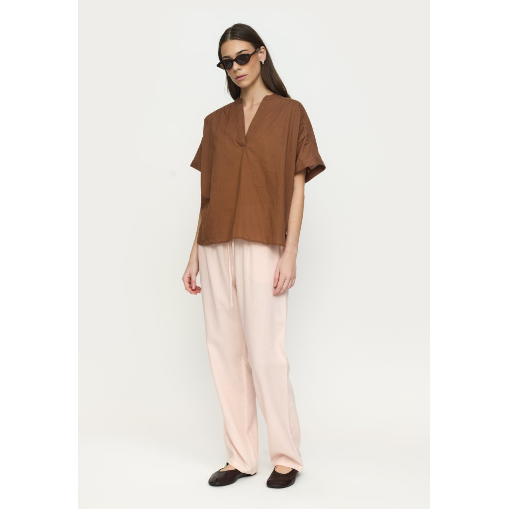 Soft Rebels Gallia Bluse Bison Brun