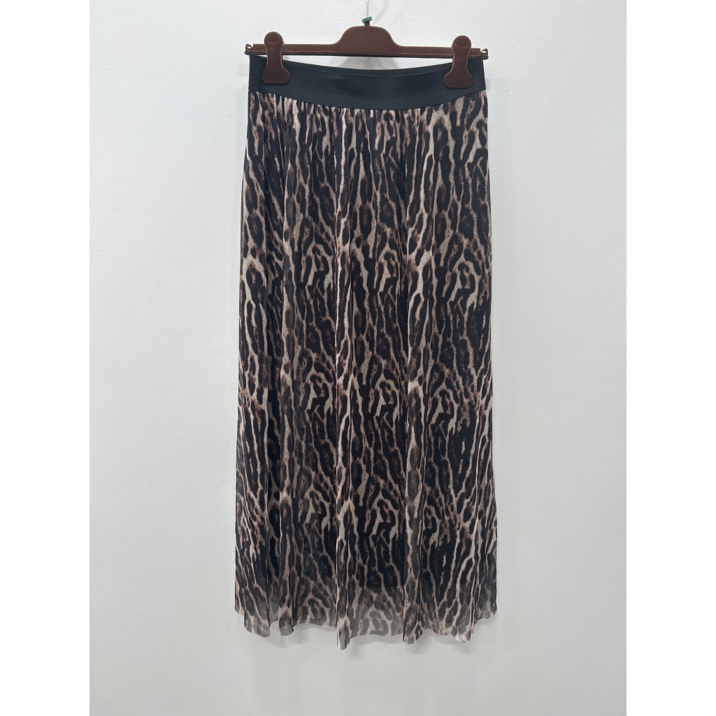 Marta Du Chateau Presley Nederdel Leo Print Brun