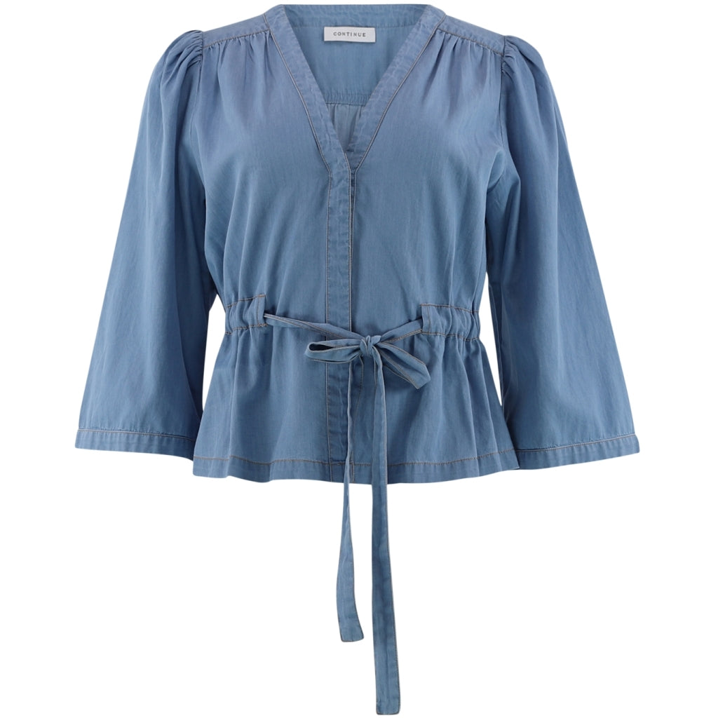 Continue CPH Tessa Bluse Medium Blå