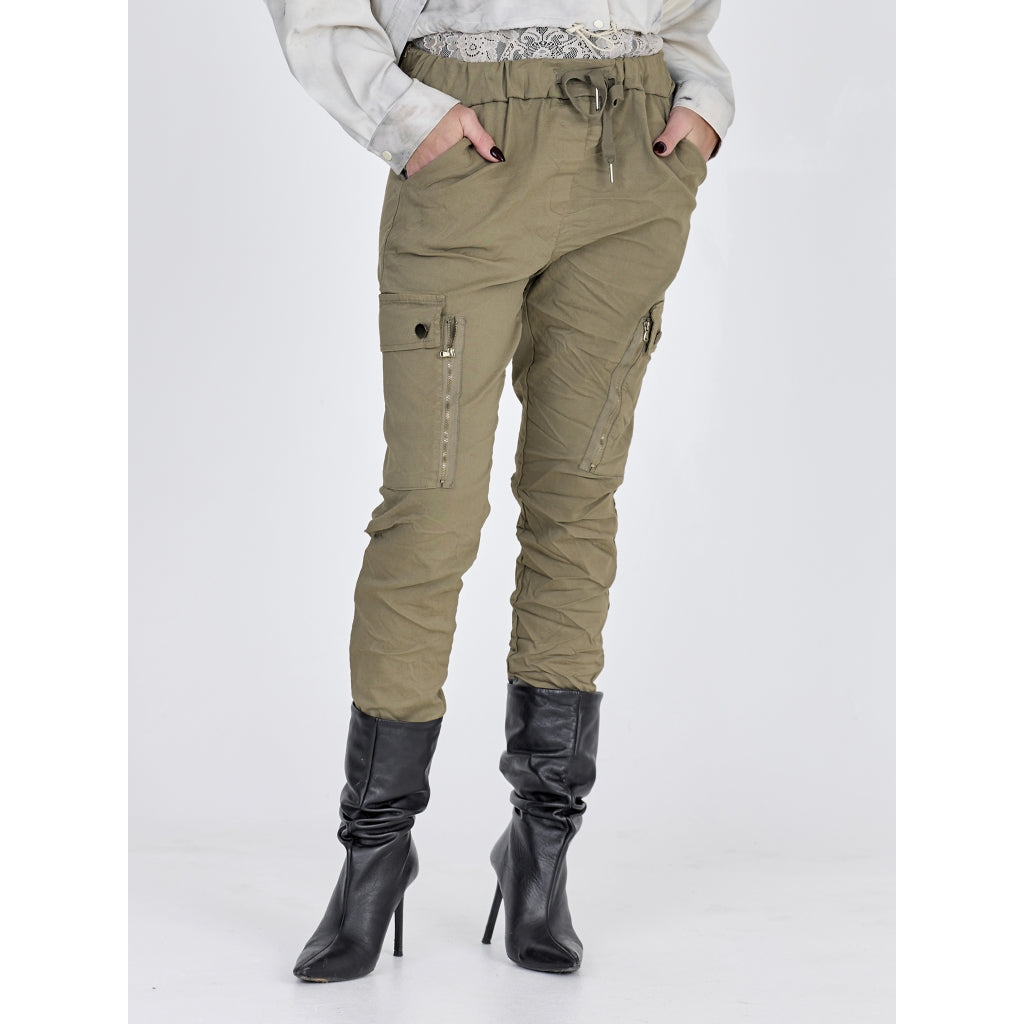 Nü Denmark Carmen Bukser Army Grøn
