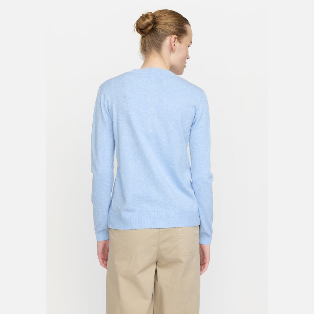 Soft Rebels Marla Strik Cardigan Windsurfer Blå