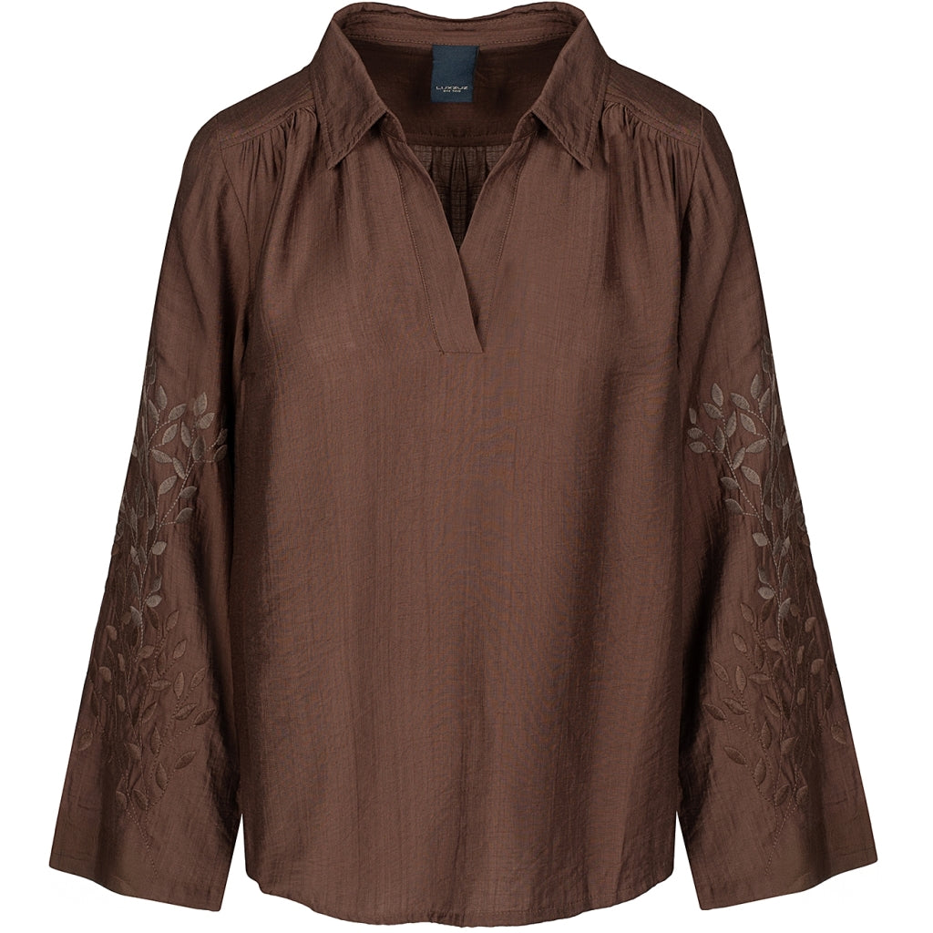 One Two Siwano Bluse Suitecase Brun