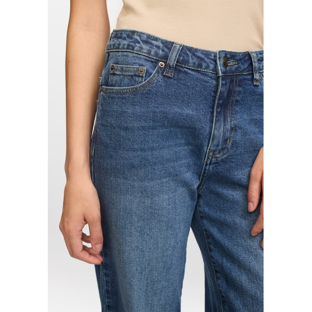 Soft Rebels Willa Jeans Wide Midwaist Imagine Mørk Blå