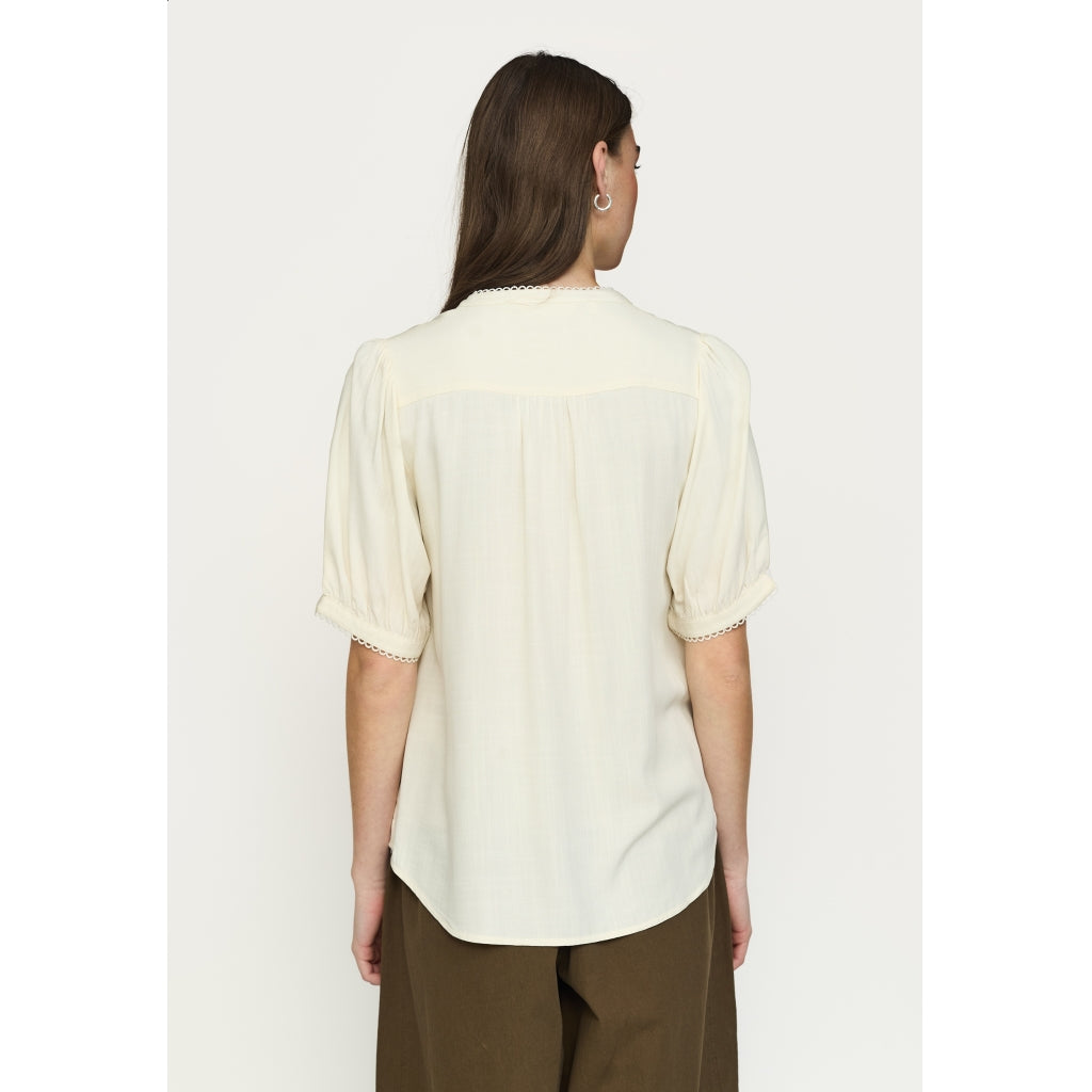 Soft Rebels Lima Skjorte Arctic Wolf Hvid