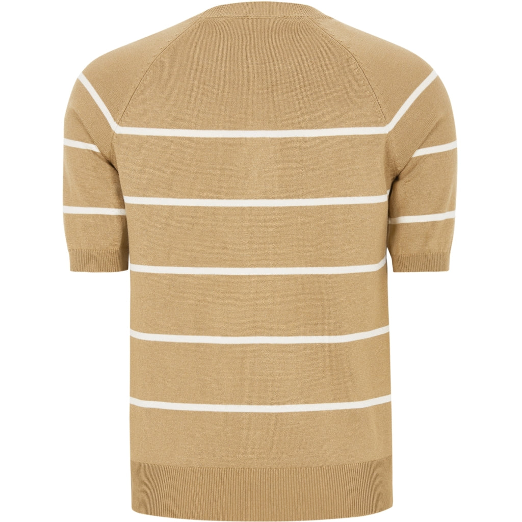 Soft Rebels Marla Strik Kortærmet Stribet Cartouche Brun