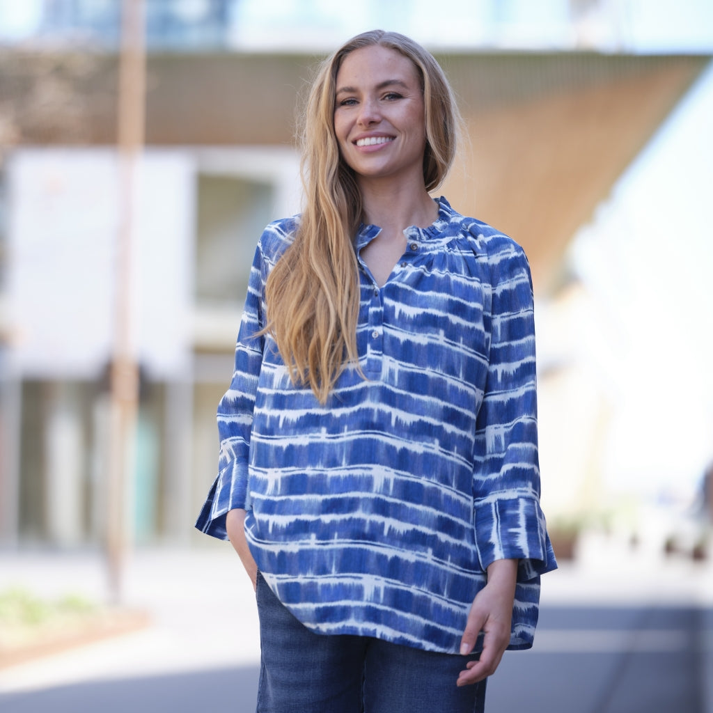 PREPAIR Agnes Bluse 3/4 Blå