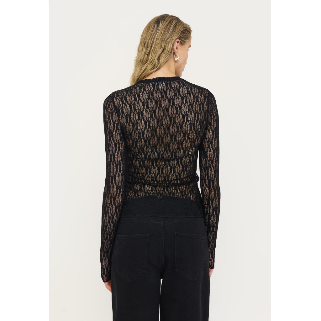Soft Rebels Olena Top Langærmet Sort