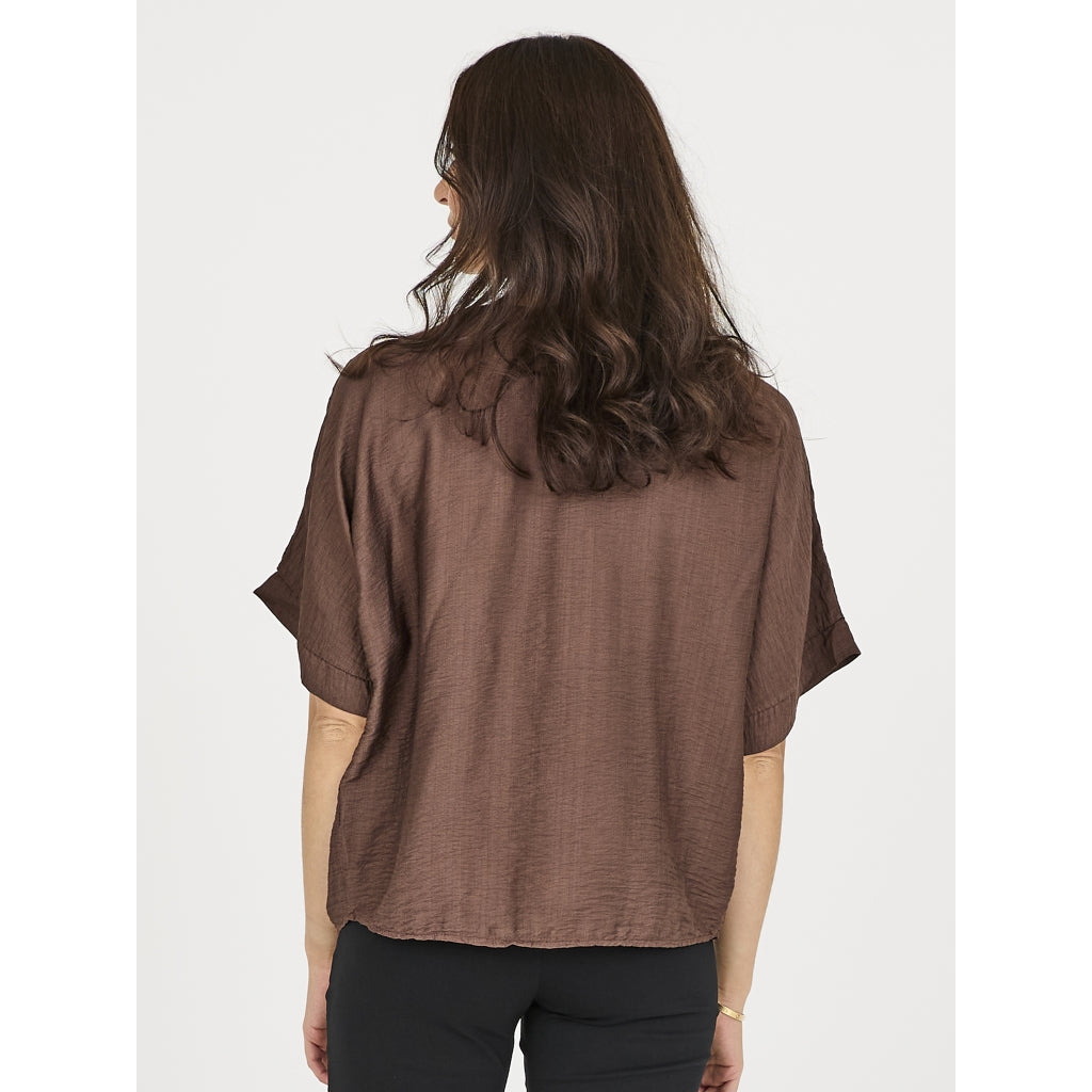 Nü Denmark Cinda Bluse Kortærmet Brun