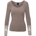 One Two Gitte T-shirt Bamboo Drift Wood Brun