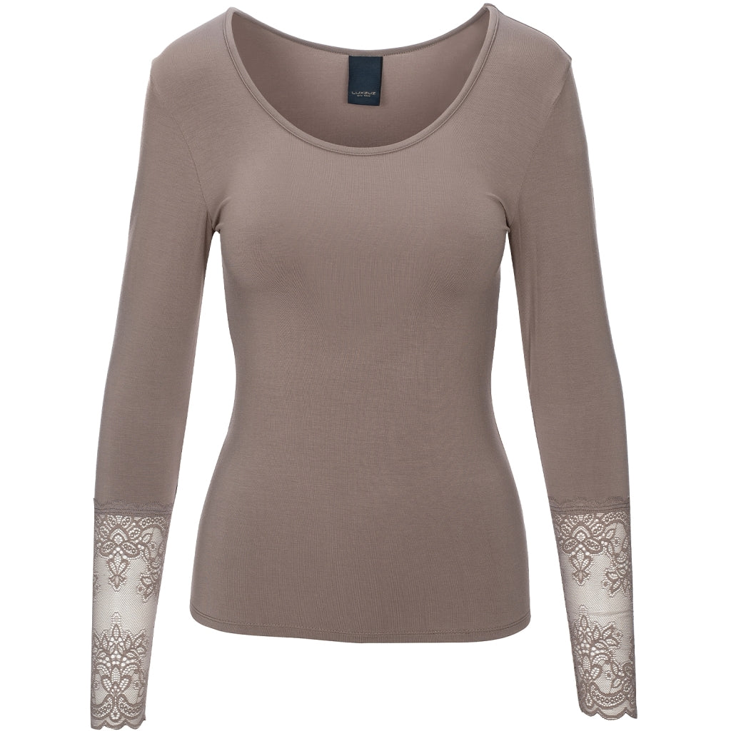 One Two Gitte T-shirt Bamboo Drift Wood Brun