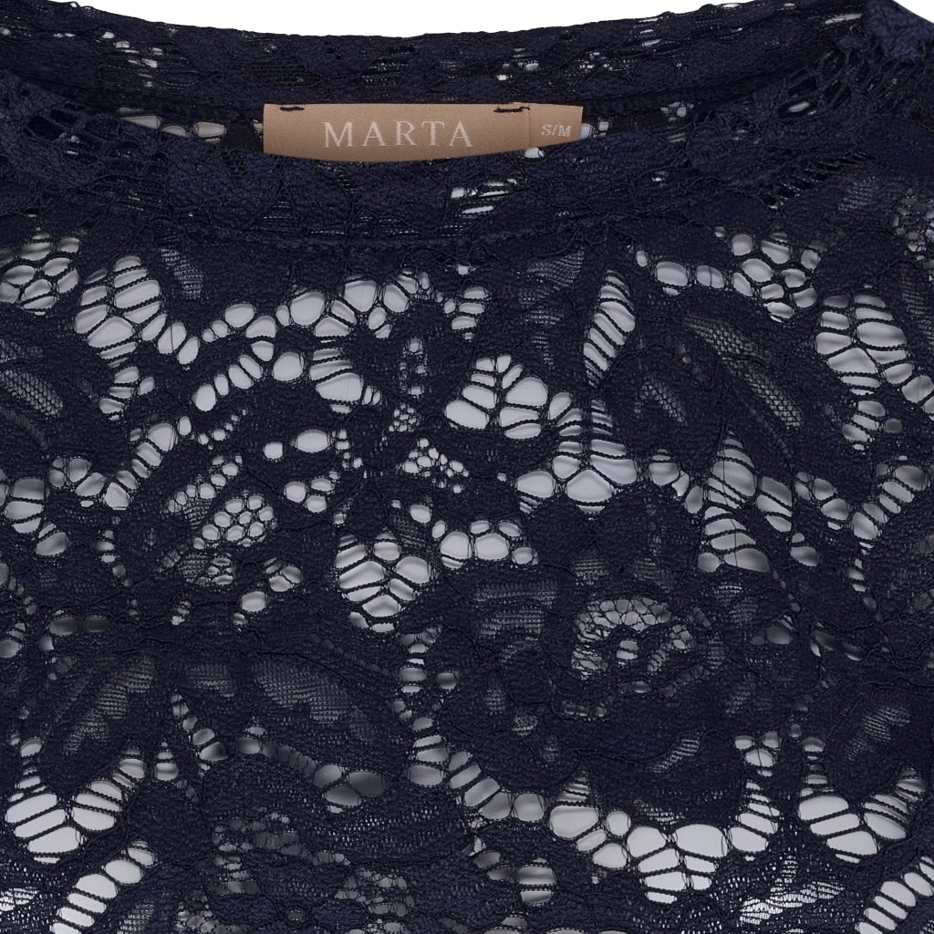 Marta Du Chateau Milley T-shirt Langærmet Navy Blå