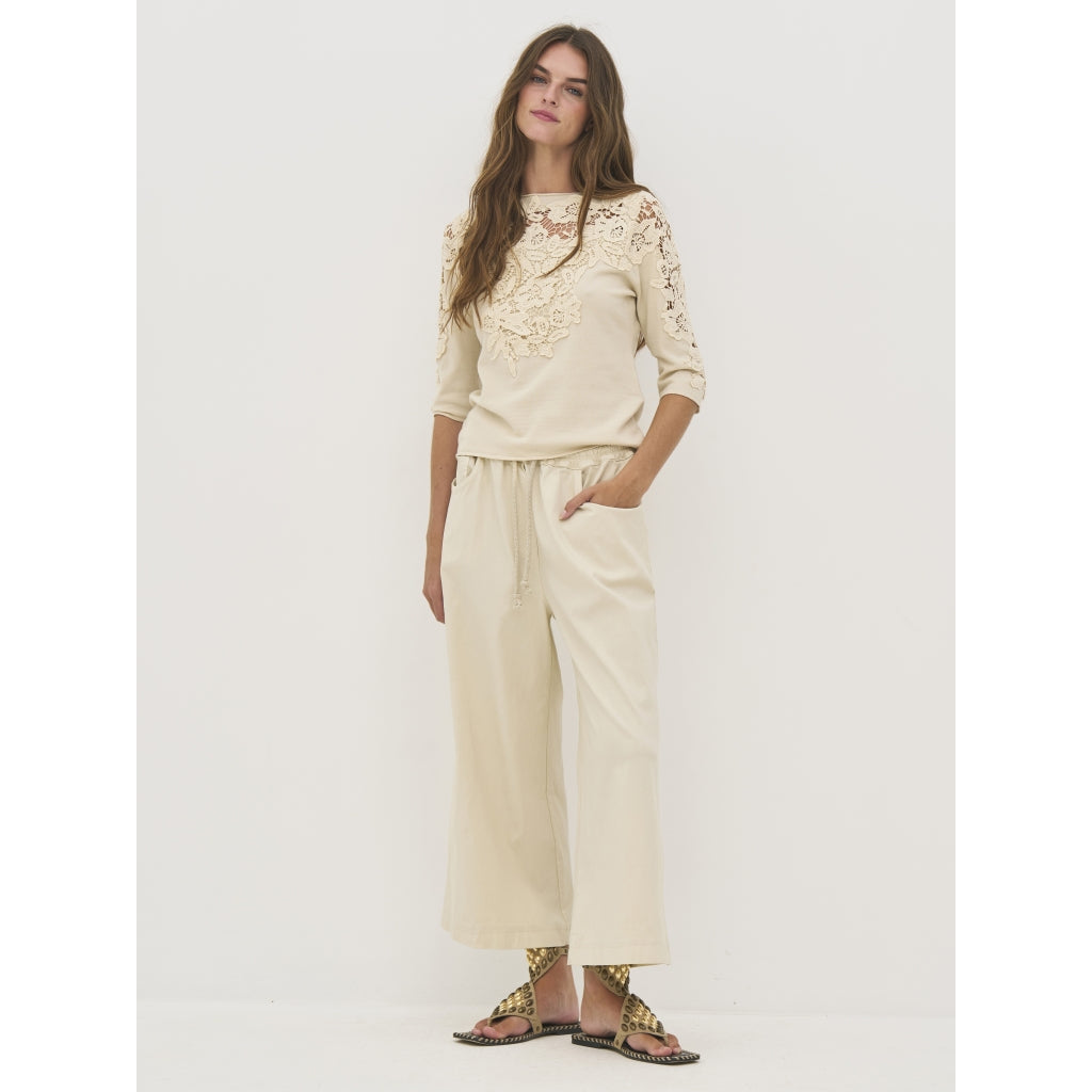 Nü Denmark Ziga Culotte Bukser Bone Creme