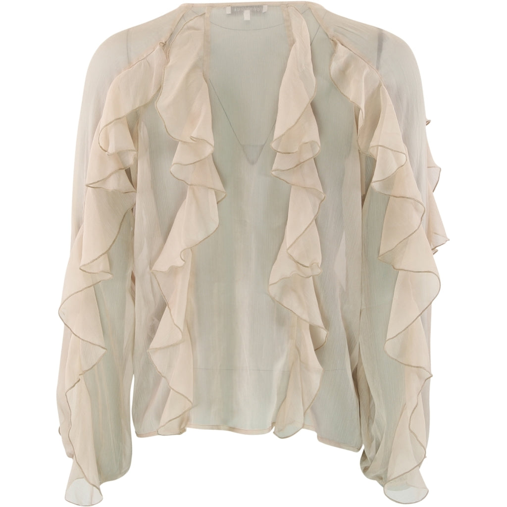 Continue CPH Lissa Flounce Bluse Sand