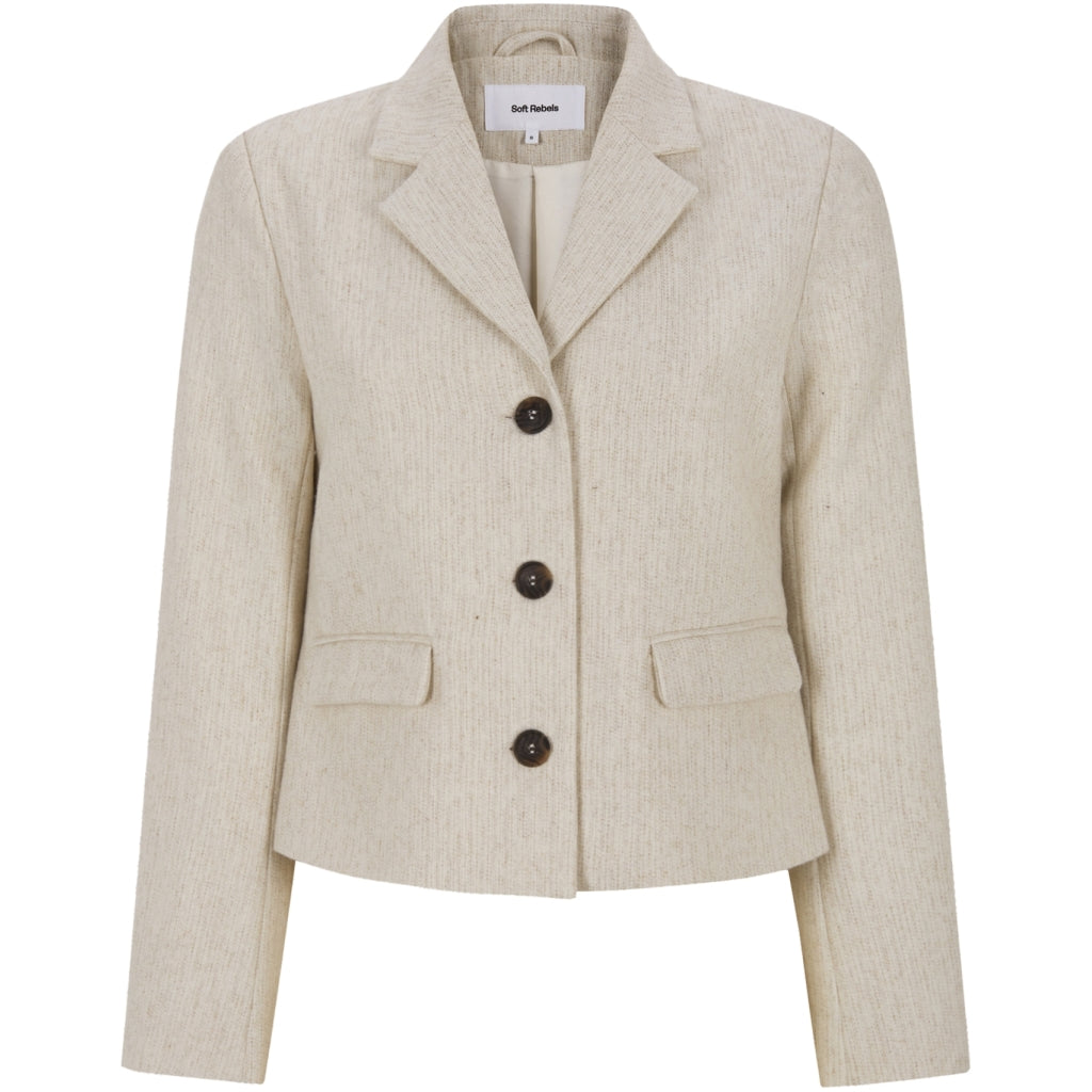 Soft Rebels Eevi Blazer Wood Ash Melange