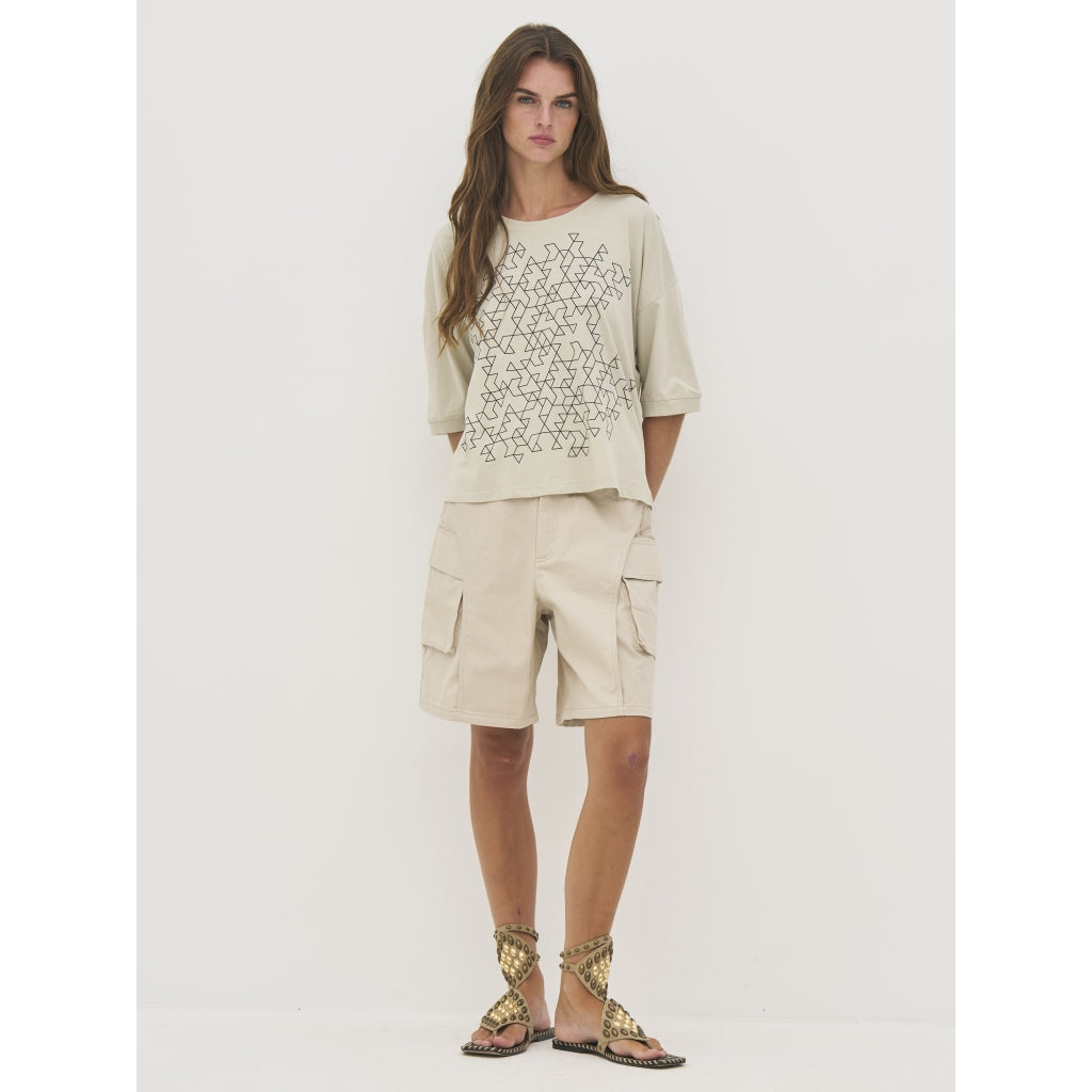 Nü Denmark Delin T-shirt Bone Creme