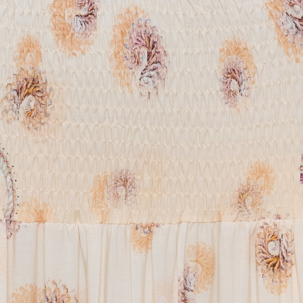 Marta Du Chateau Josefina Nederdel Print Blomster Beige