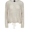 Nü Denmark Evalina Strik Bluse Bone Hvid