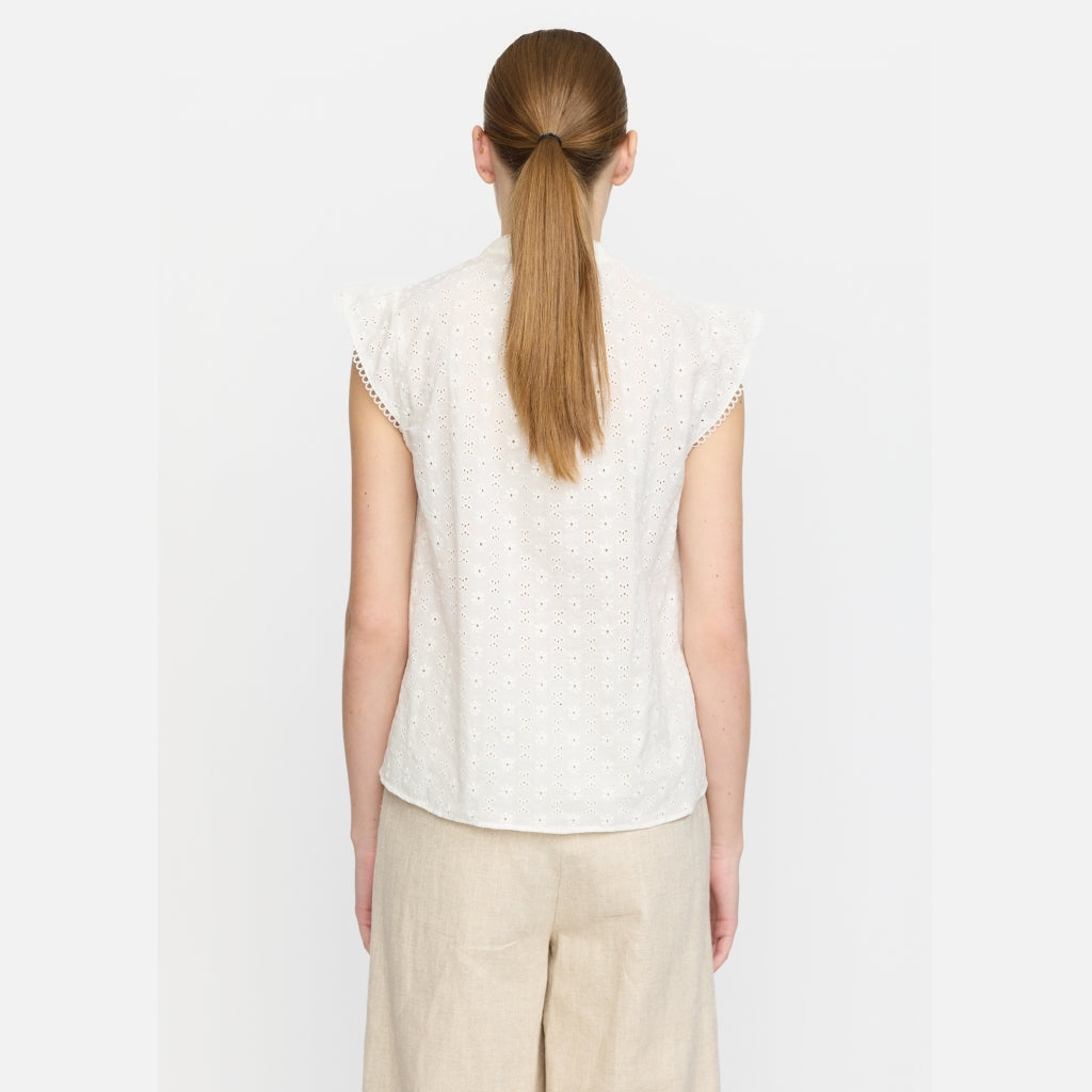 Soft Rebels Daniela Bluse Snow Hvid
