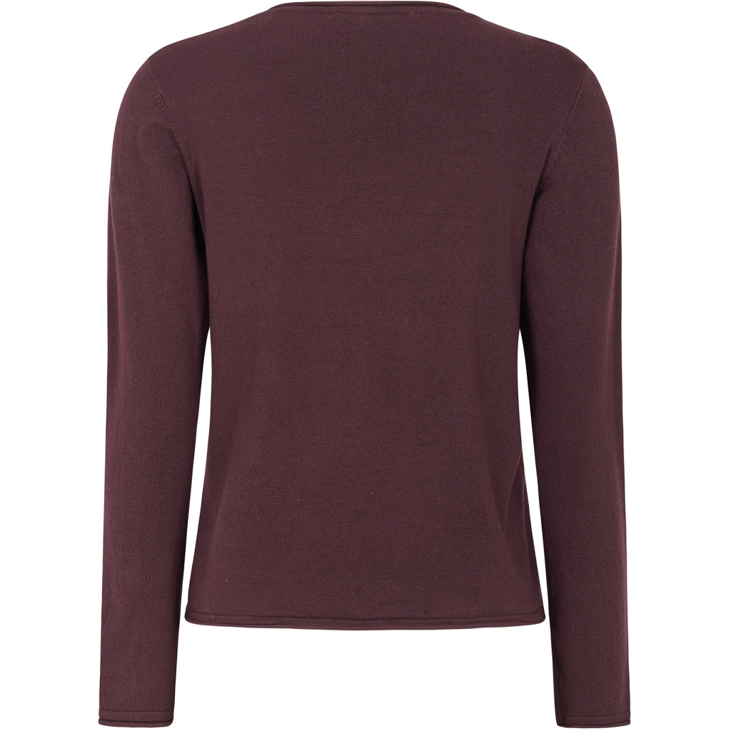 Soft Rebels Marla Strik O-Neck Roll Edge Vinyard Wine Rød