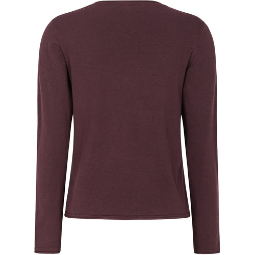 Soft Rebels Marla Strik O-Neck Roll Edge Vinyard Wine Rød