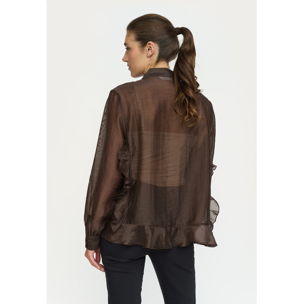 Soft Rebels Rachel Frill Skjorte Demitasse Brun