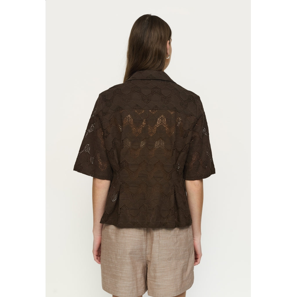 Soft Rebels Adalia Skjorte Slate Brun