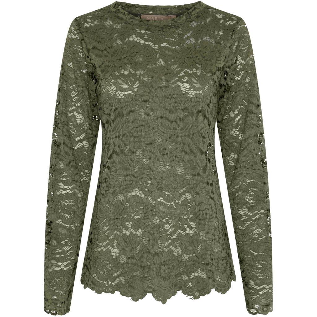Marta Du Chateau Milley T-shirt Langærmet Mili Grøn