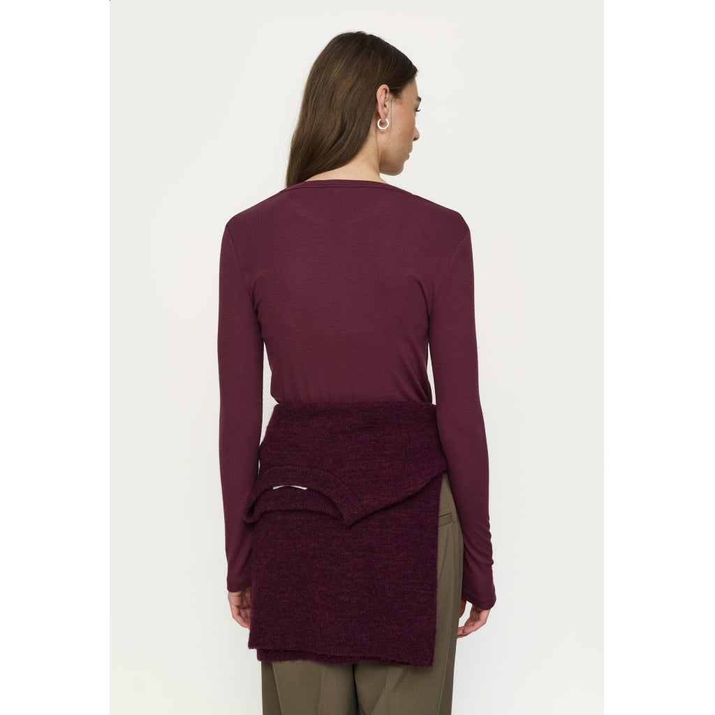 Soft Rebels Fenja Top O-Neck Vinyard Wine