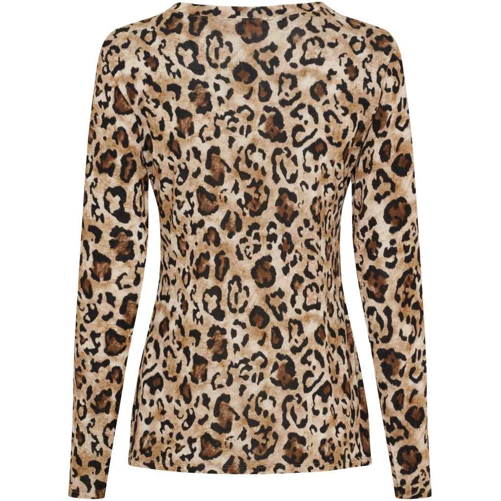 Marta Du Chateau Elissa Top Leopard Camello Brun