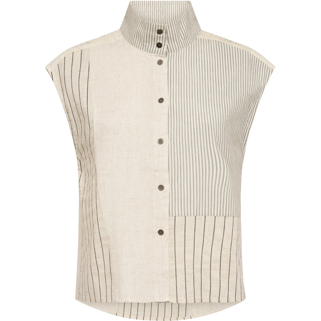 Nü Denmark Denia Top Bone Mix Hvid