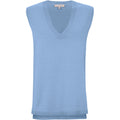 Soft Rebels Marla v-Neck Loose Fit Strik Vest Zen Blue