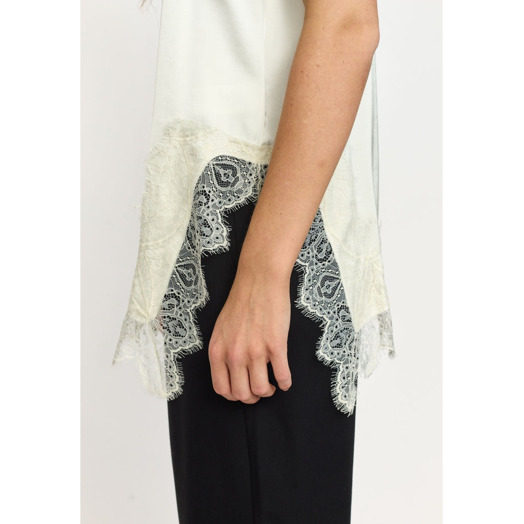 Soft Rebels Brielle Top Arctic Wolf Hvid