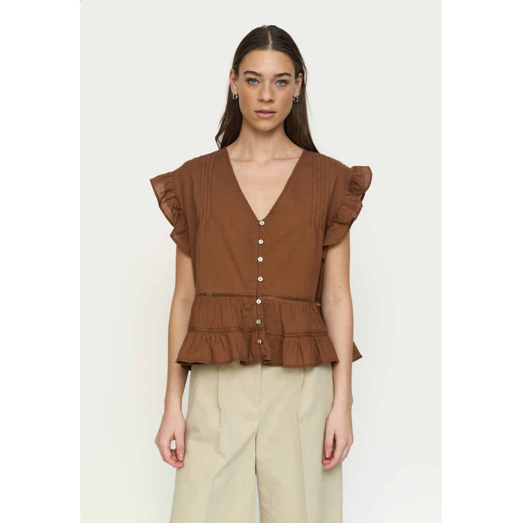 Soft Rebels Gallia Top Bison Brun