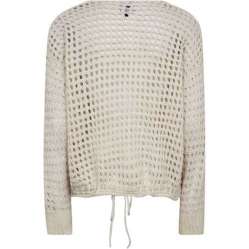 Nü Denmark Evalina Strik Bluse Bone Hvid