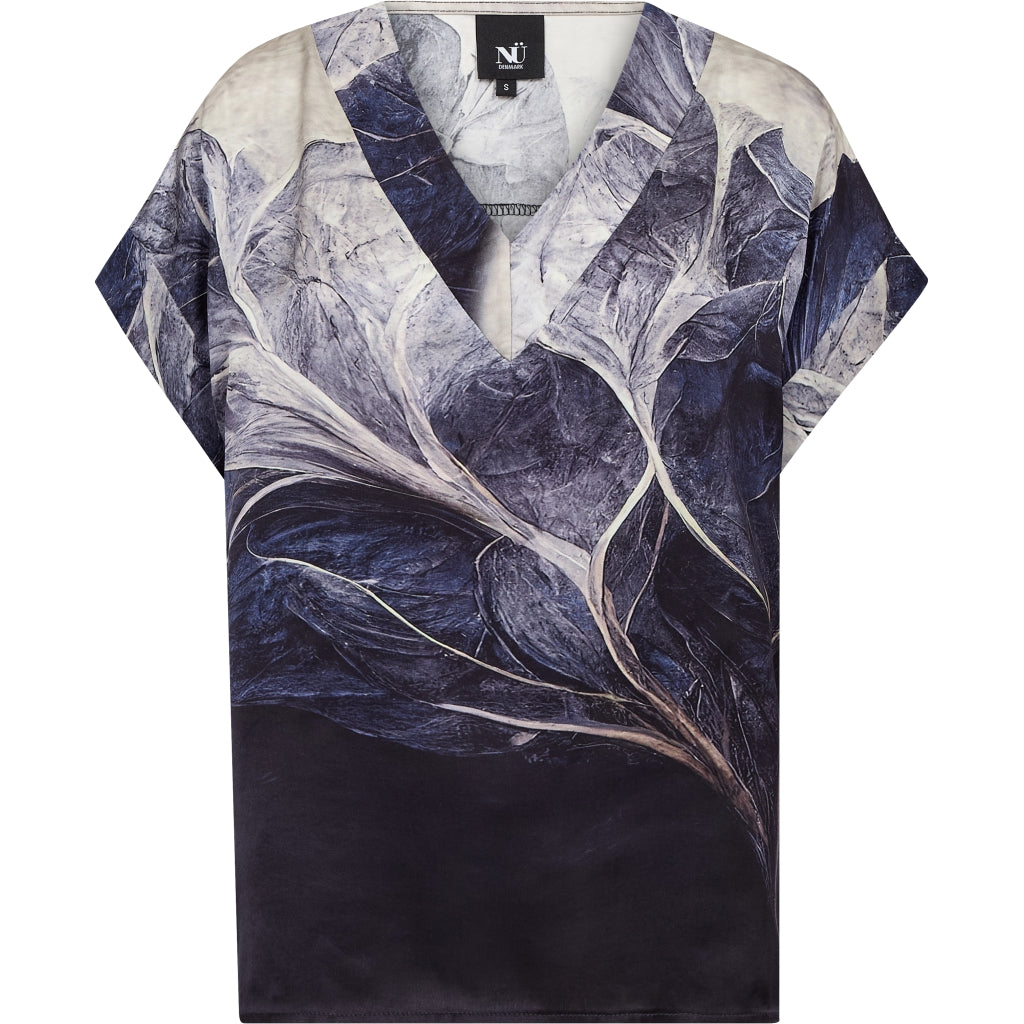 Nü Denmark Cilje Bluse Print Sort