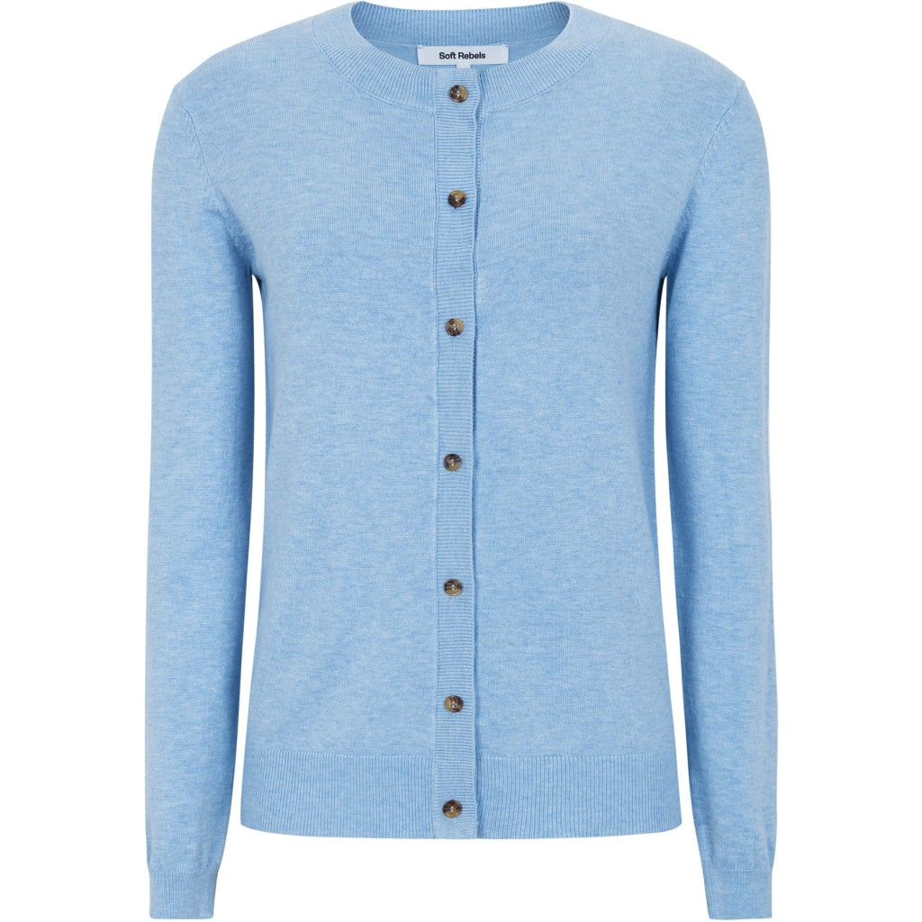 Soft Rebels Marla Strik Cardigan Windsurfer Blå