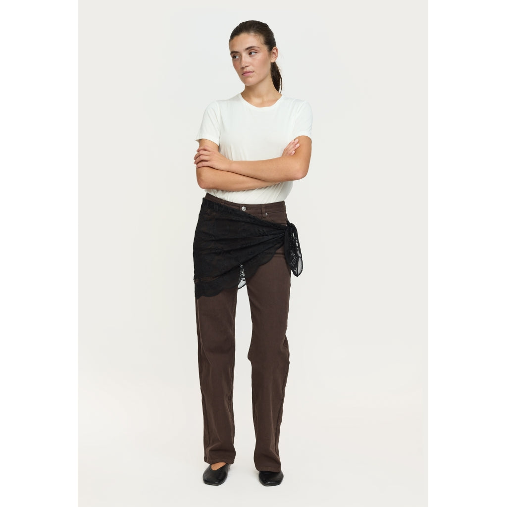 Soft Rebels Zarian Tørklæde Sort  Onesize