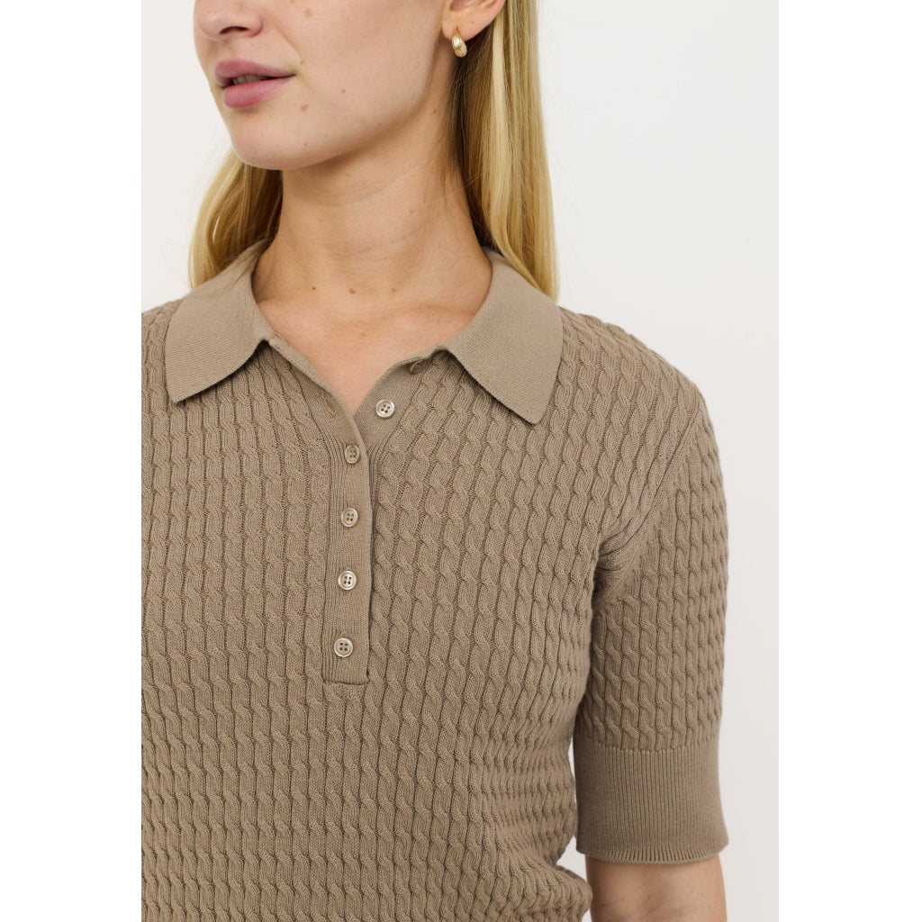 Soft Rebels Beth Polo Strik Greige Brun